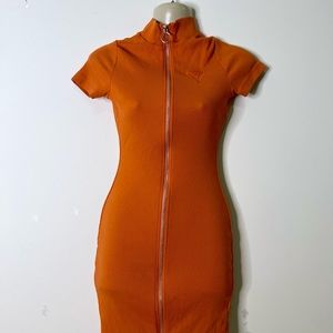Guess Off to the Races Zip up Dress